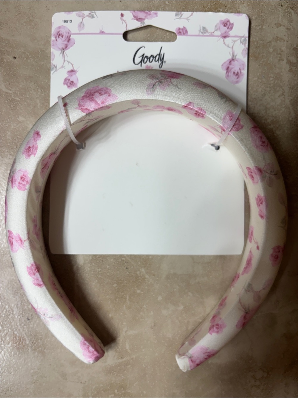 NEW LoveShackFancy Pink Floral Padded Headband